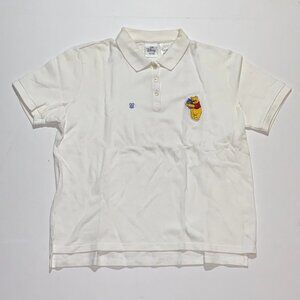 Vtg Winnie The Pooh Golf Polo XL Navy Disney Store New Without Tags